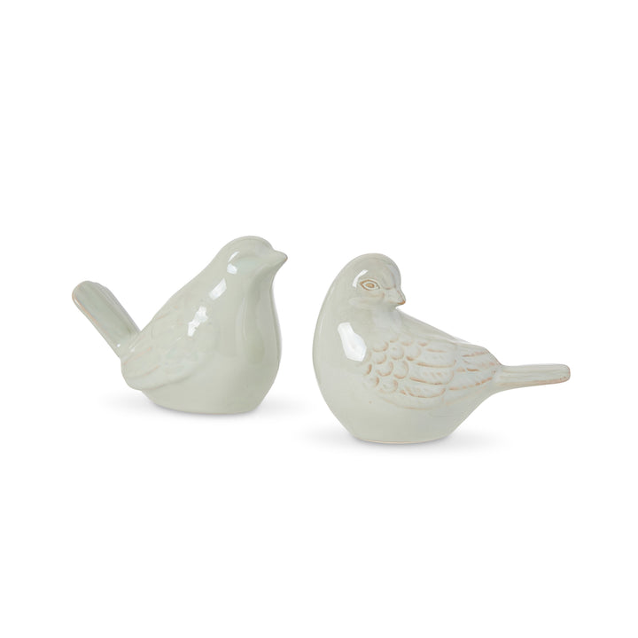 Swallow Ceramic Bird Light Green Set of 2 - Madras Link