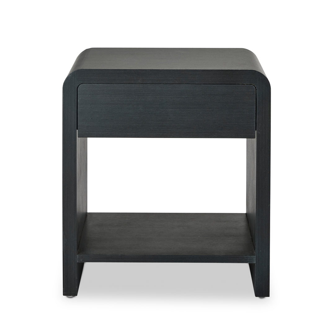 Nolan Black Bedside Table - Madras Link