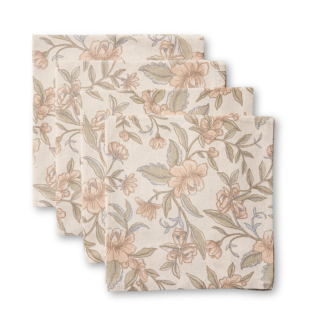 Amelia Floral Napkin Set Of 4 - Madras Link