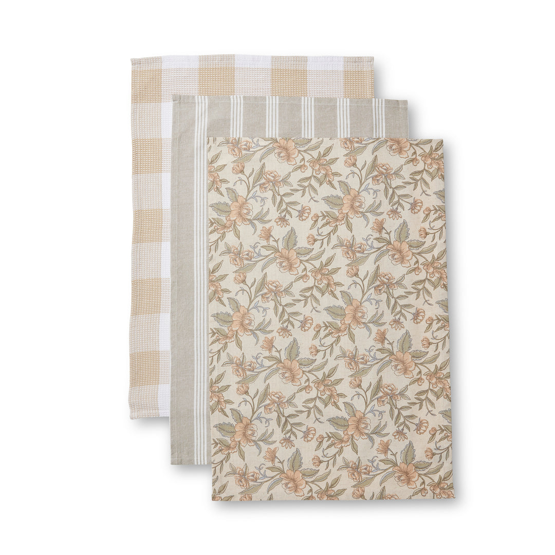 Amelia Floral Teatowel Pack - Madras Link