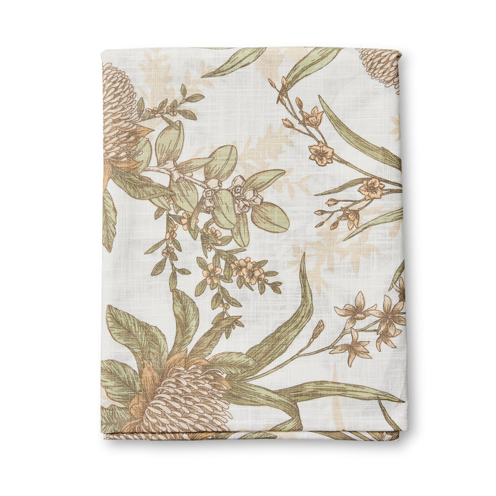 Glenelg Neutral Tablecloth - Madras Link