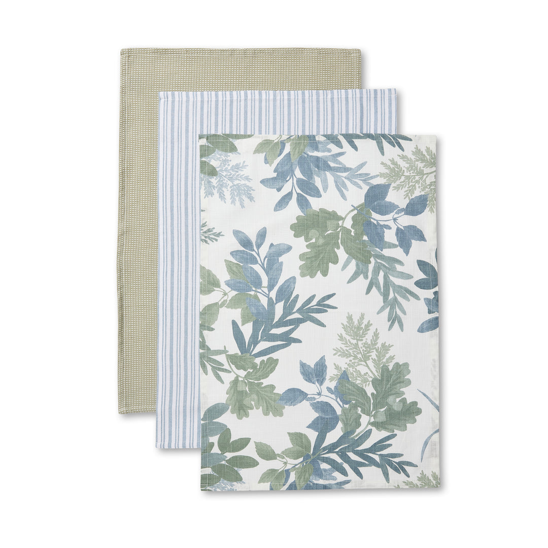 Naree Seafoam Teatowel Pack - Madras Link