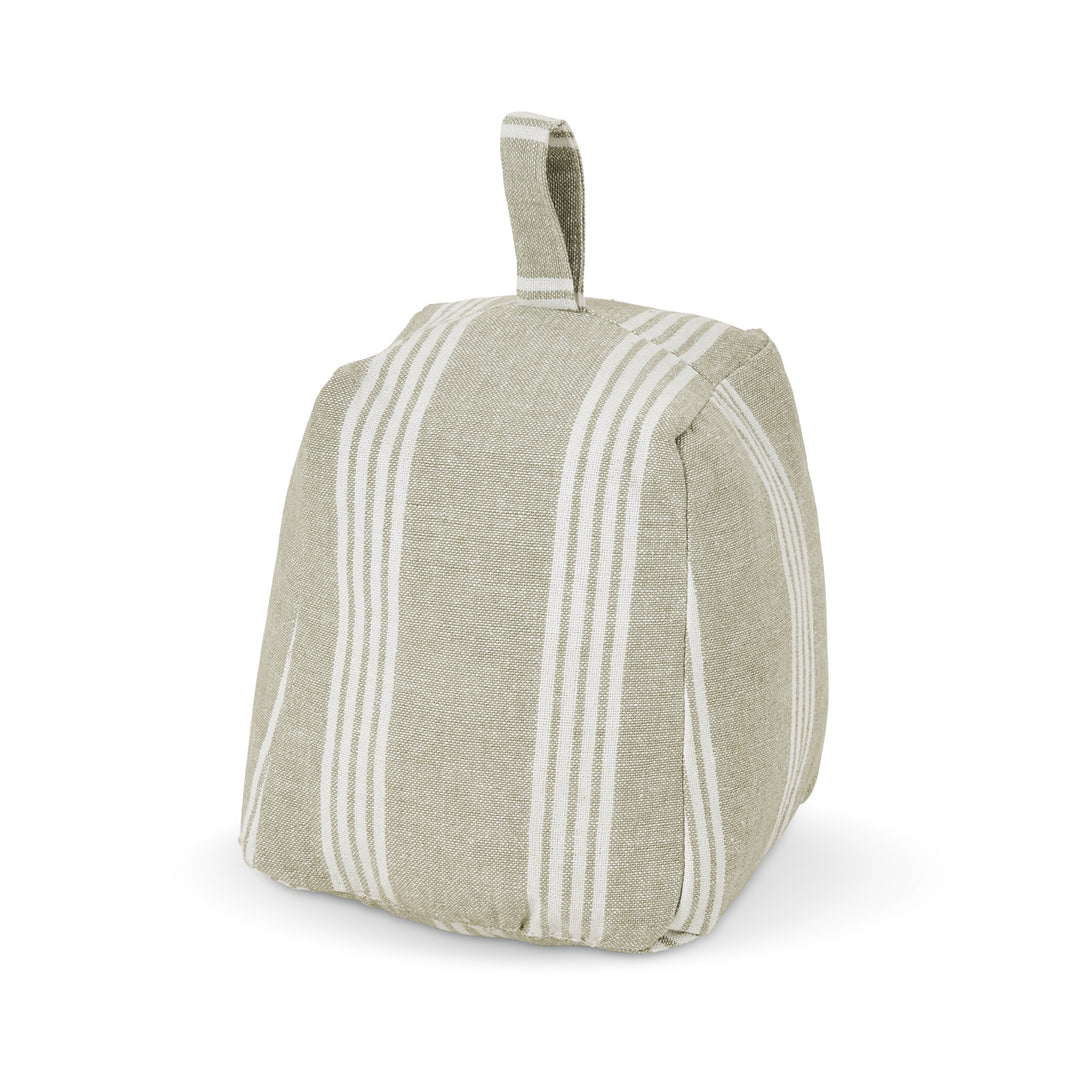 Murray Green Stripe Door Stop - Madras Link