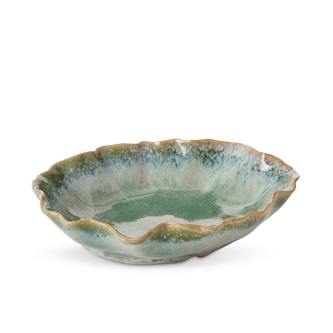 Alba Green Glazed Decorative Plate - Madras Link
