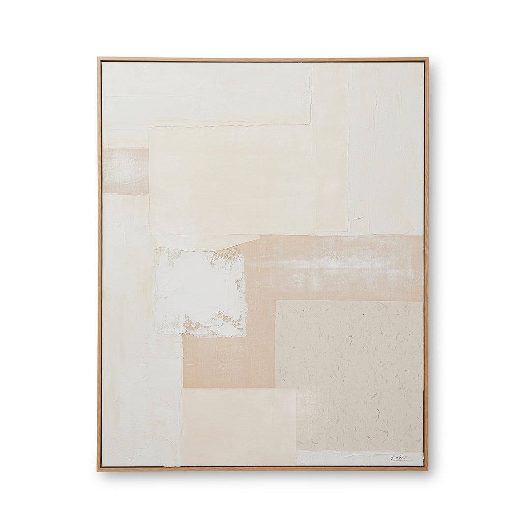 Otis Natural Textured Canvas Artwork - Madras Link