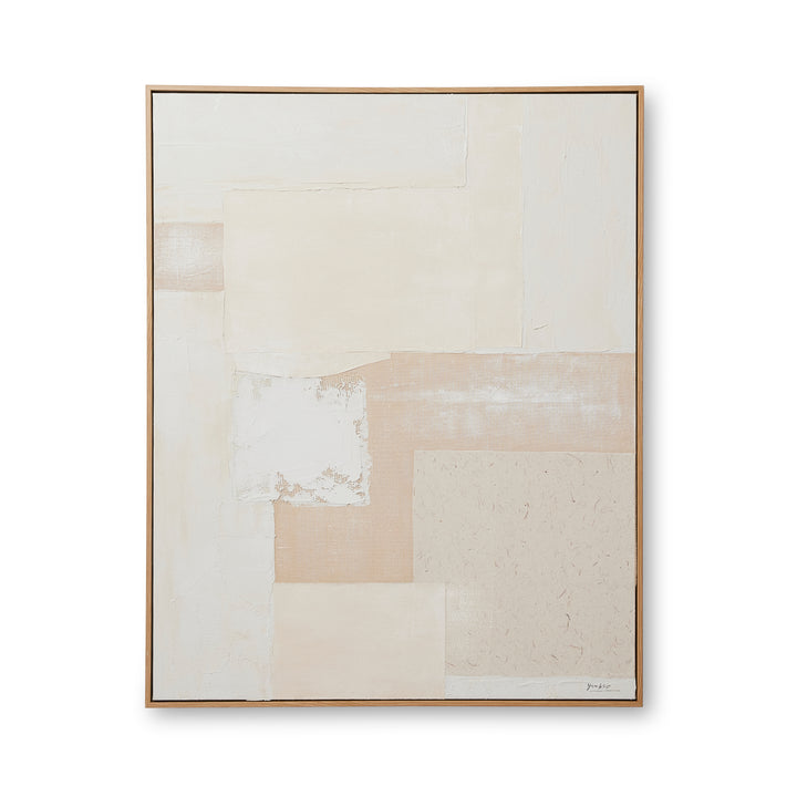 Otis Natural Textured Canvas Artwork - Madras Link