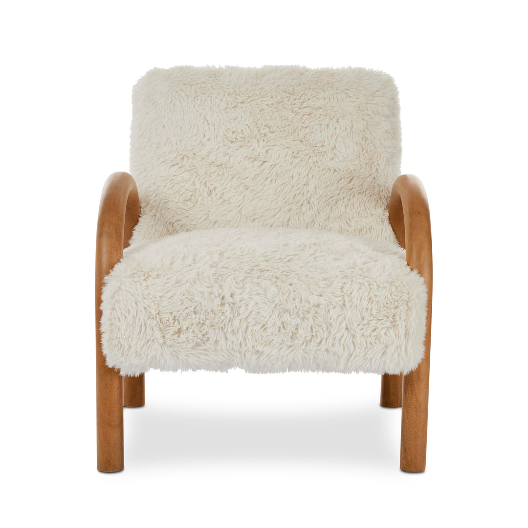 Isaac Faux Fur Occasional Chair Madras Link - Main Image