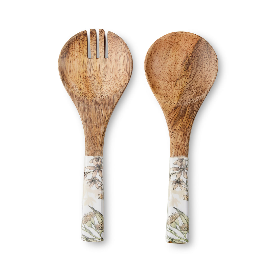 Glenelg Neutral Salad Servers - Madras Link