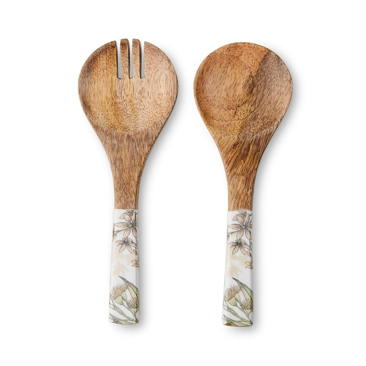 Glenelg Neutral Salad Servers - Madras Link