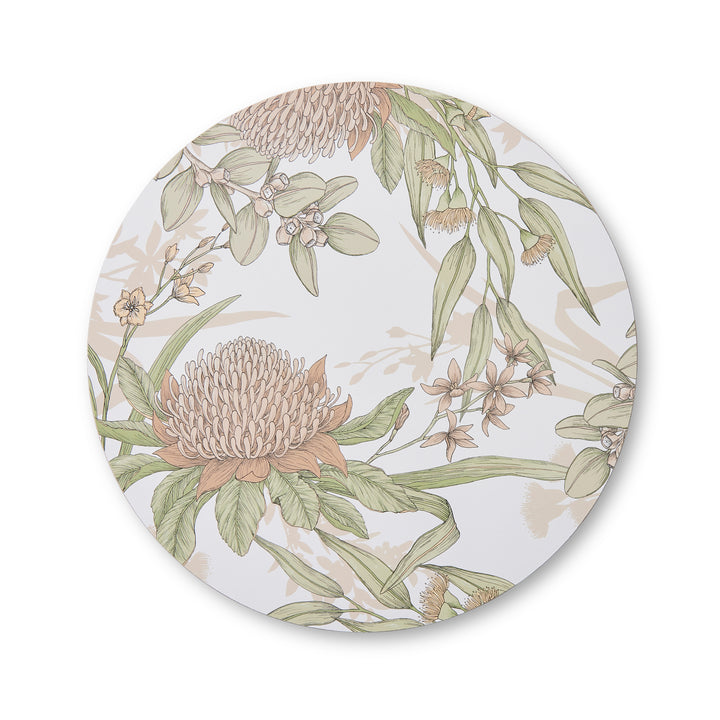 Glenelg Neutral Round Placemat Set of 4 - Madras Link