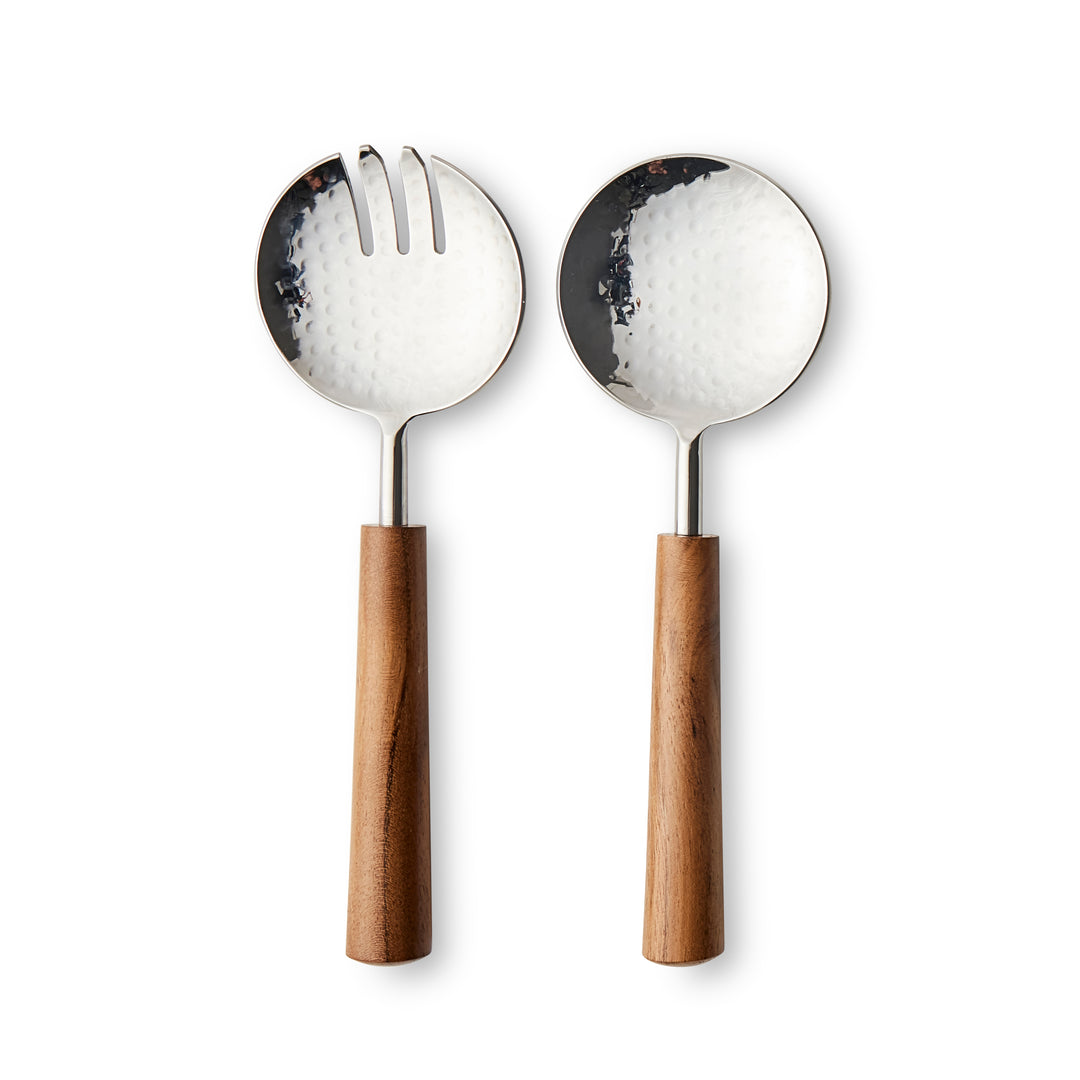 Linwood Beaten Salad Servers - Madras Link