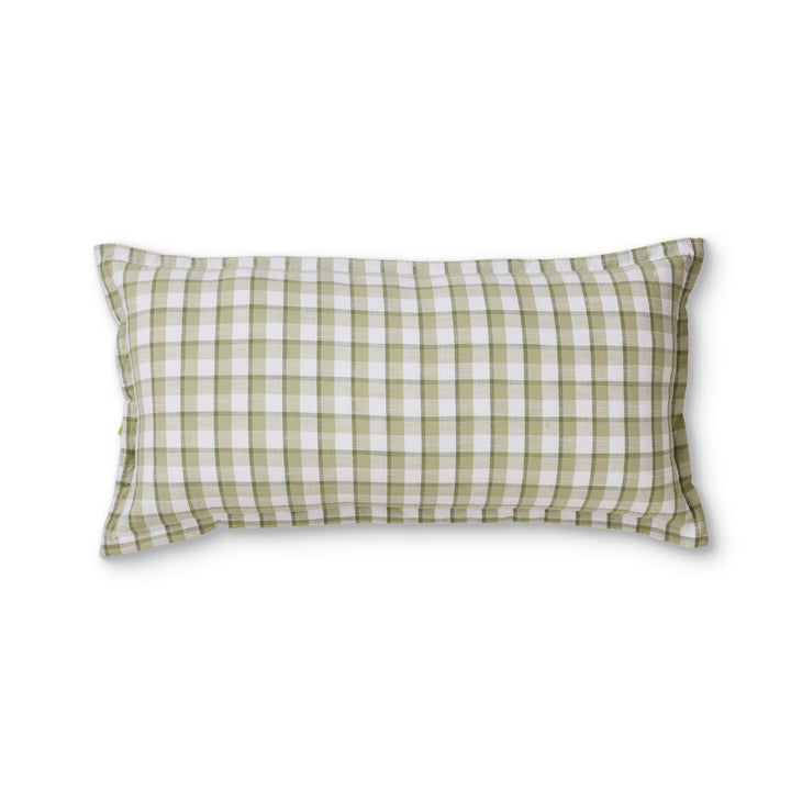Maldon Green Check Lumbar Cushion