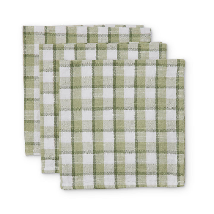 Maldon Green Check Napkin Set 4