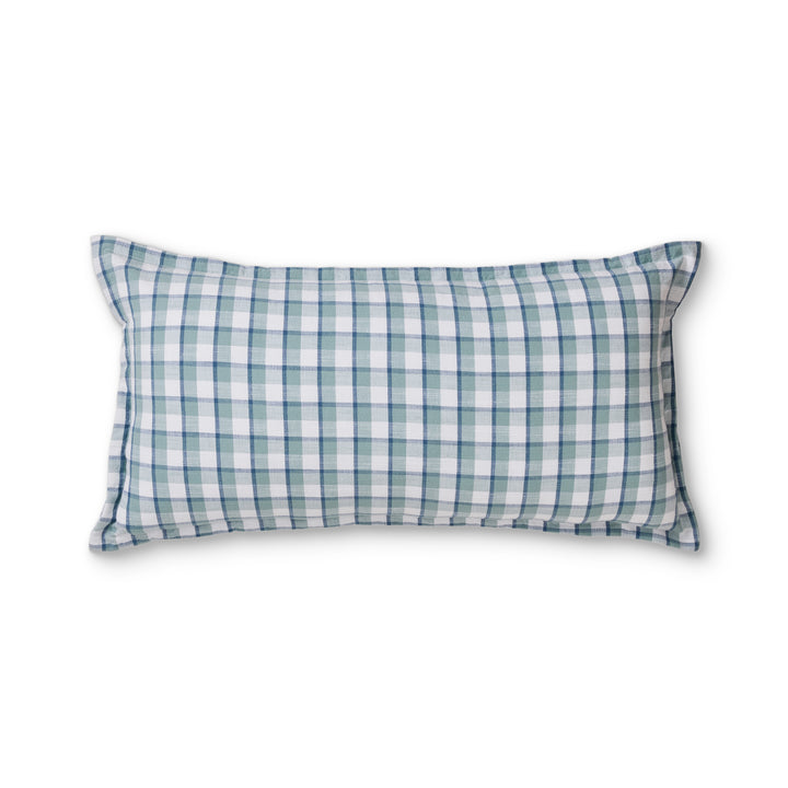 Maldon Blue Check Lumbar Cushion