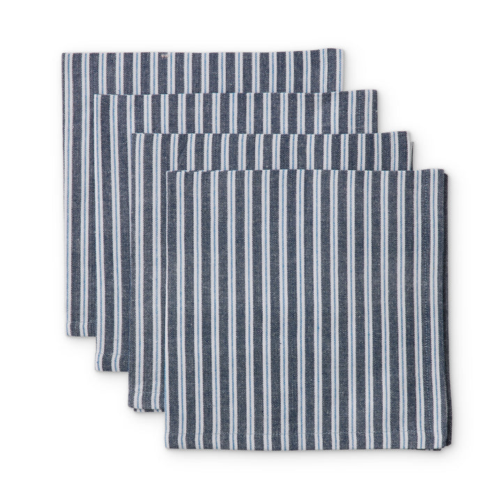 Samara Stripe Dark Blue Napkin Set of 4