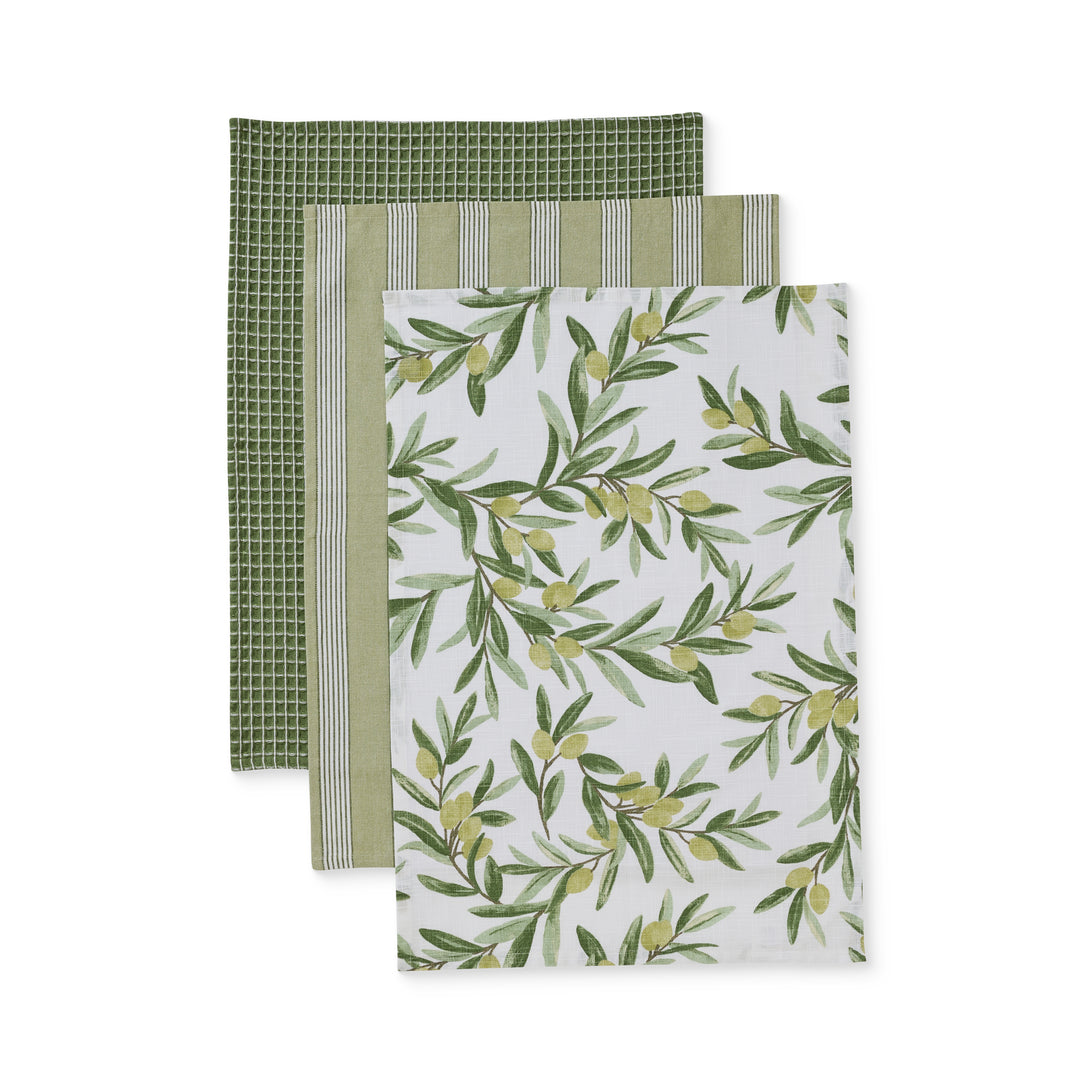 Sicilian Olive Teatowel Pack 3