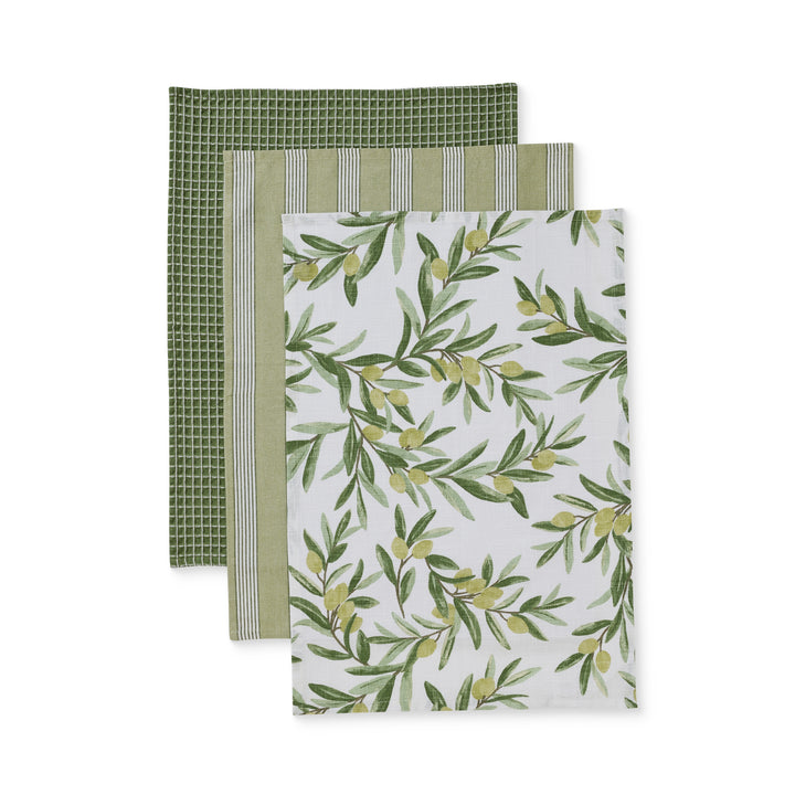 Sicilian Olive Teatowel Pack 3