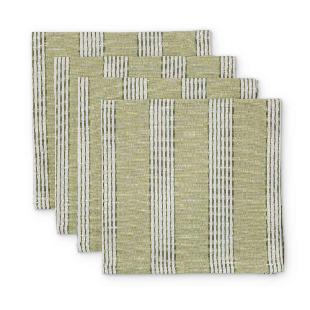 Catania Green Stripe Napkin Set of 4