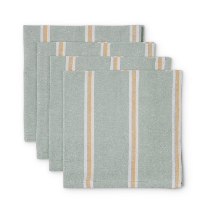 Kiama Blue Stripe Napkin Set 4 - Madras Link