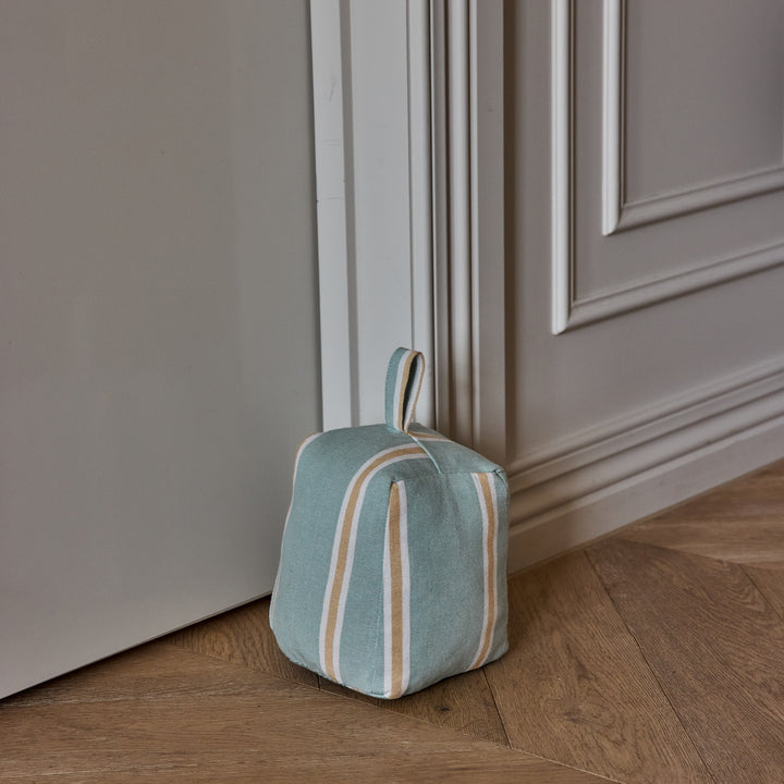 Kiama Blue Stripe Door Stop - Madras Link