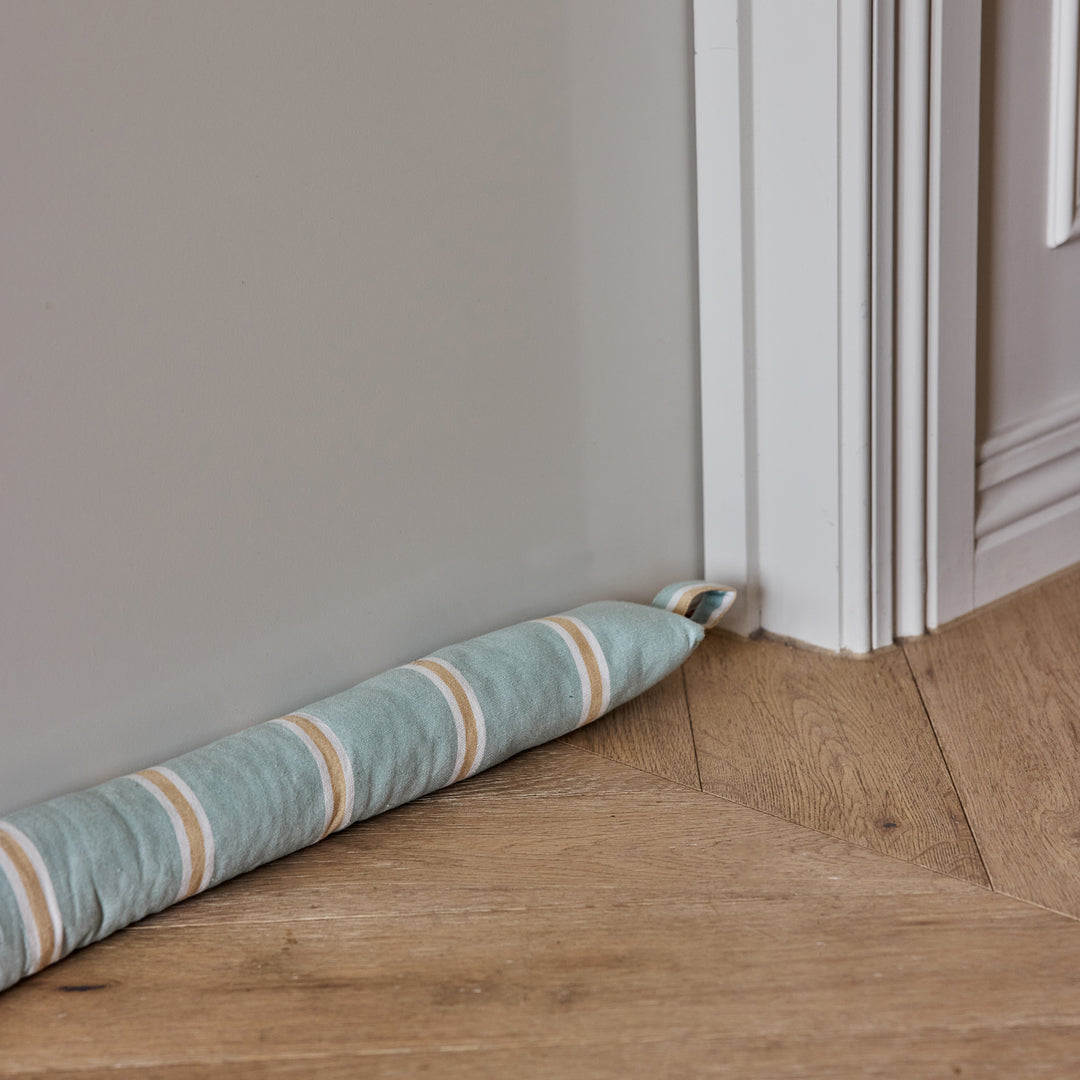 Kiama Blue Stripe Draught Stopper - Madras Link
