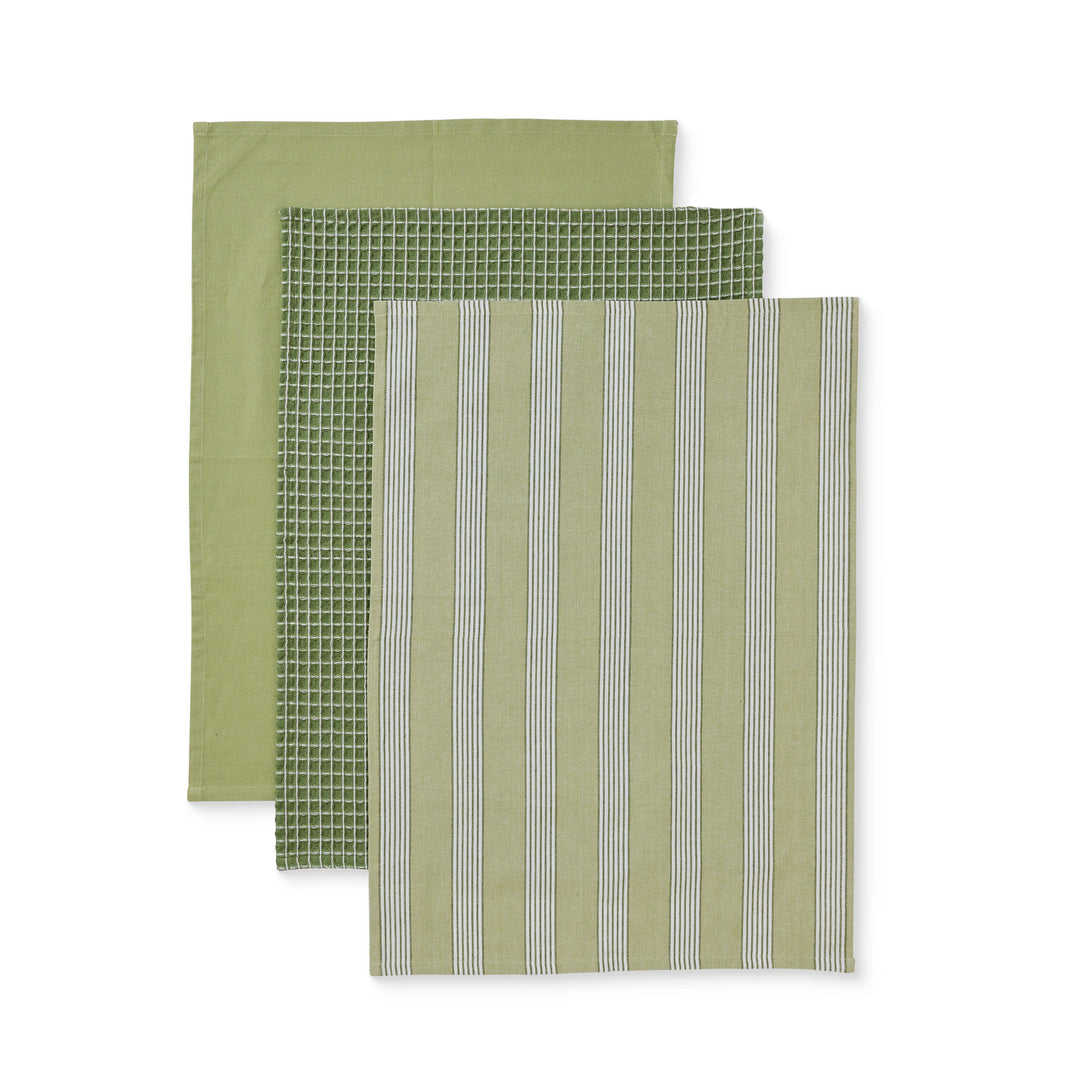 Woven Catania Stripe Teatowel Pack of 3