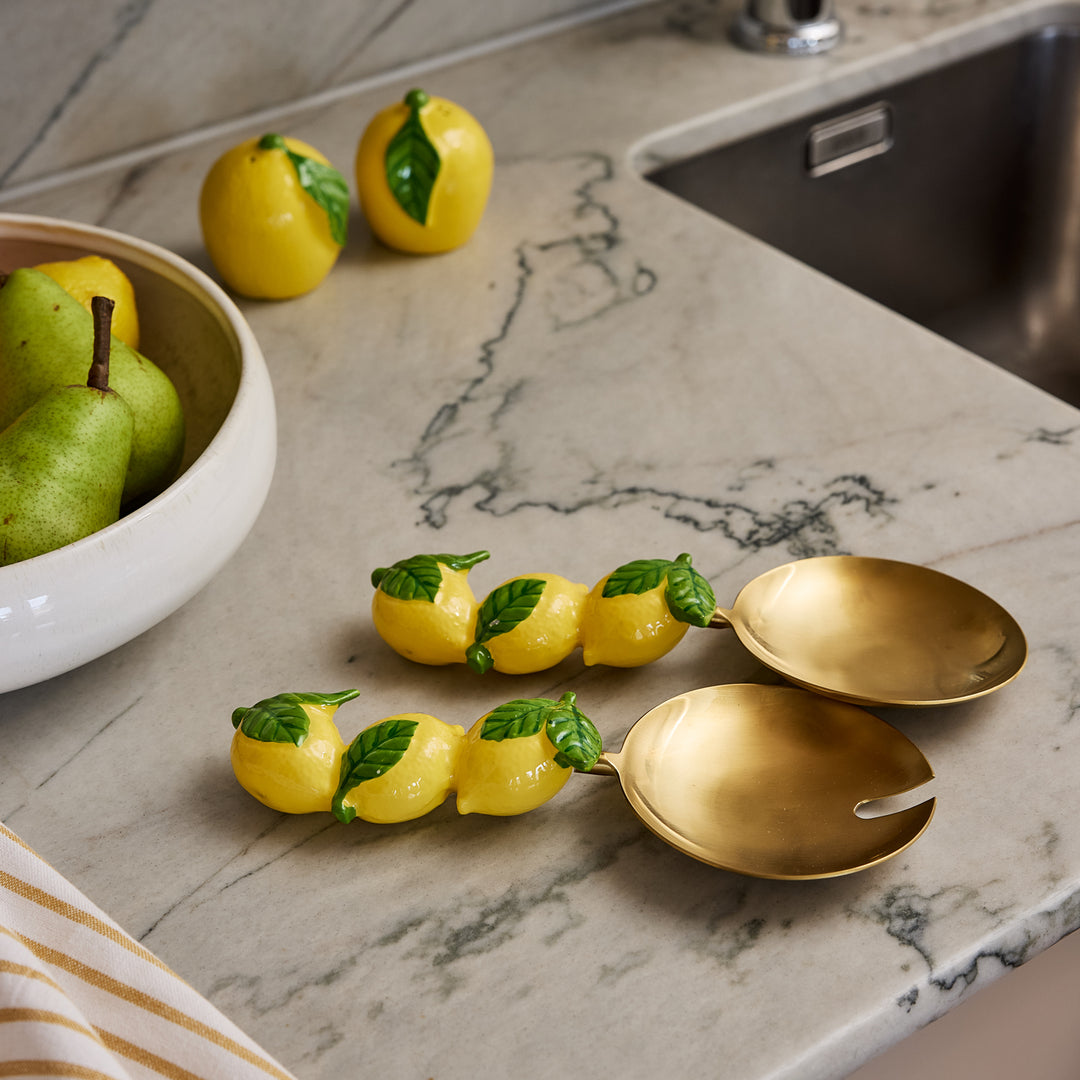 Lemons Salad Server Set