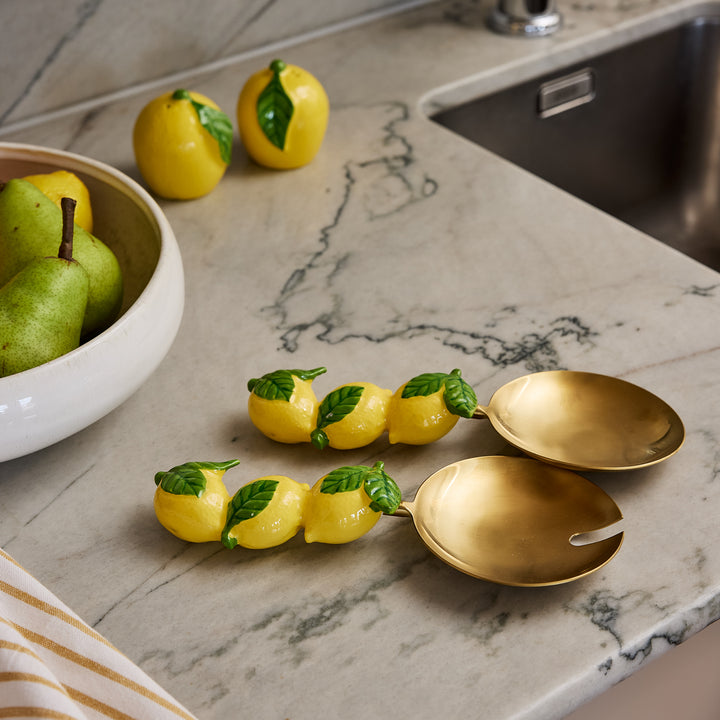 Lemons Salad Server Set