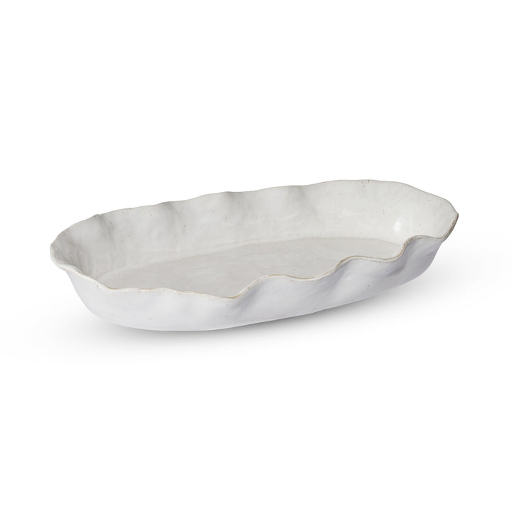 Marseille Wavy Natural Oval Dish