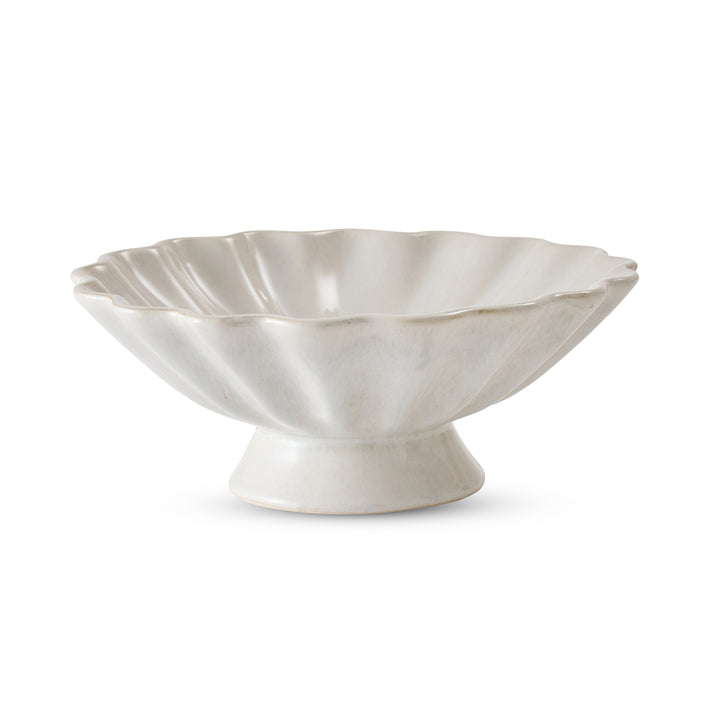 Carey Reactive Ivory Footed Bowl - Madras Link