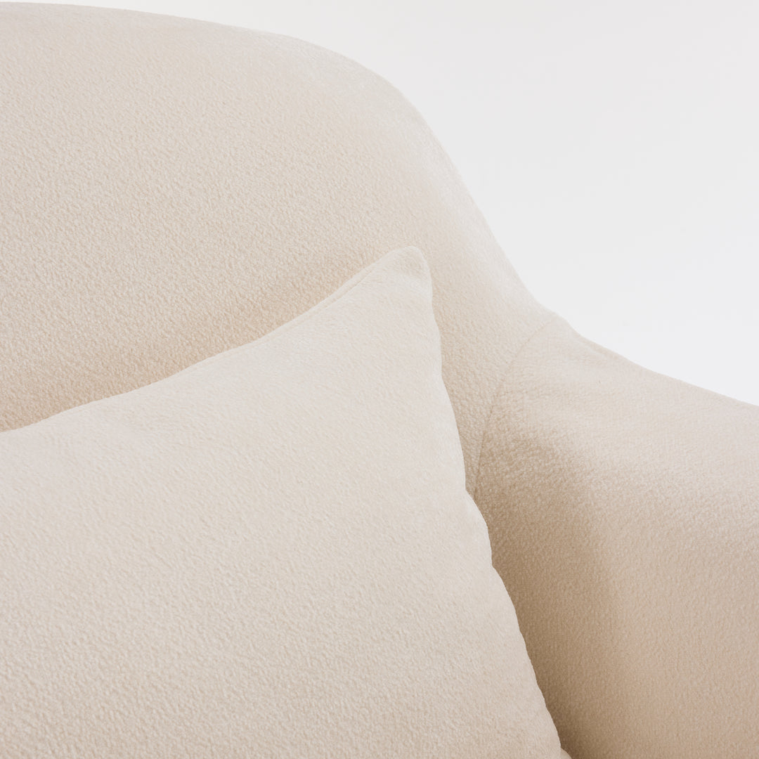 Beau Swivel Armchair Cream Slip Cover
