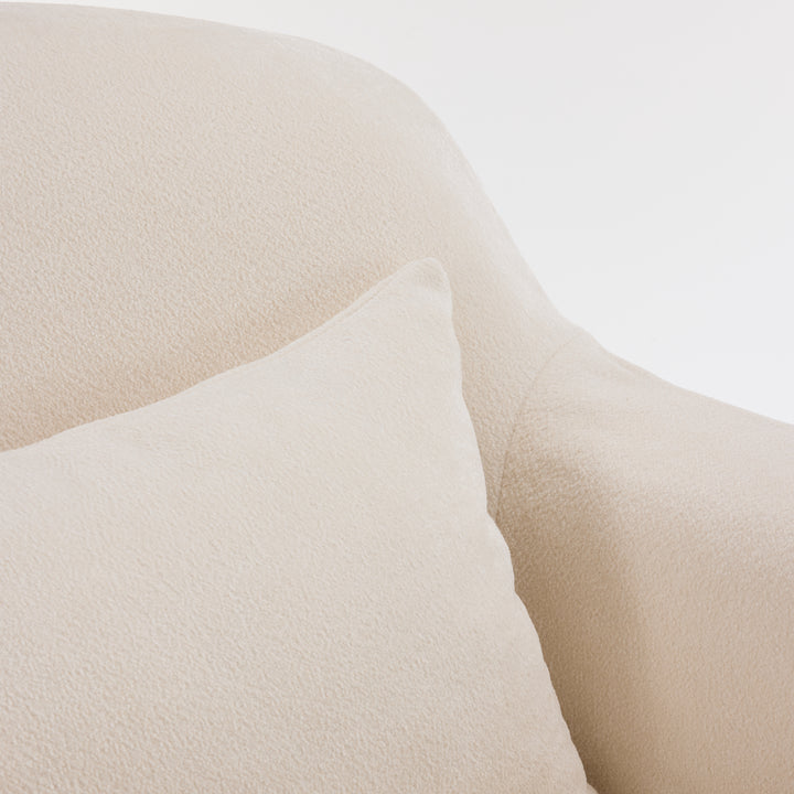 Beau Swivel Armchair Cream Slip Cover