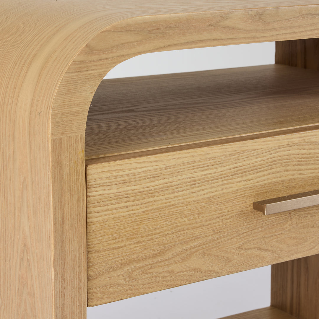 Verity Natural Bedside Table