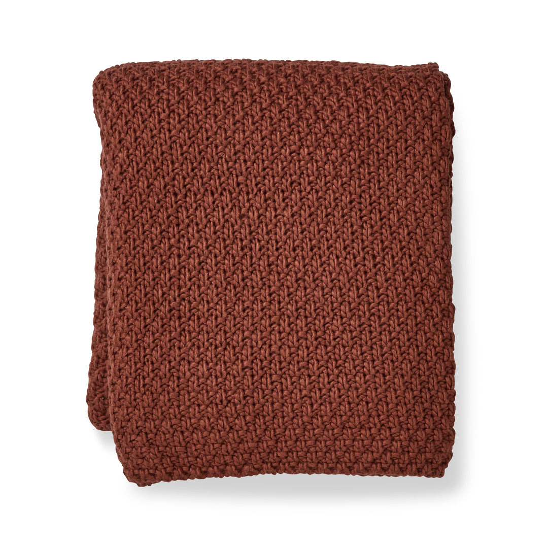 Jarah Russet Throw - Madras Link