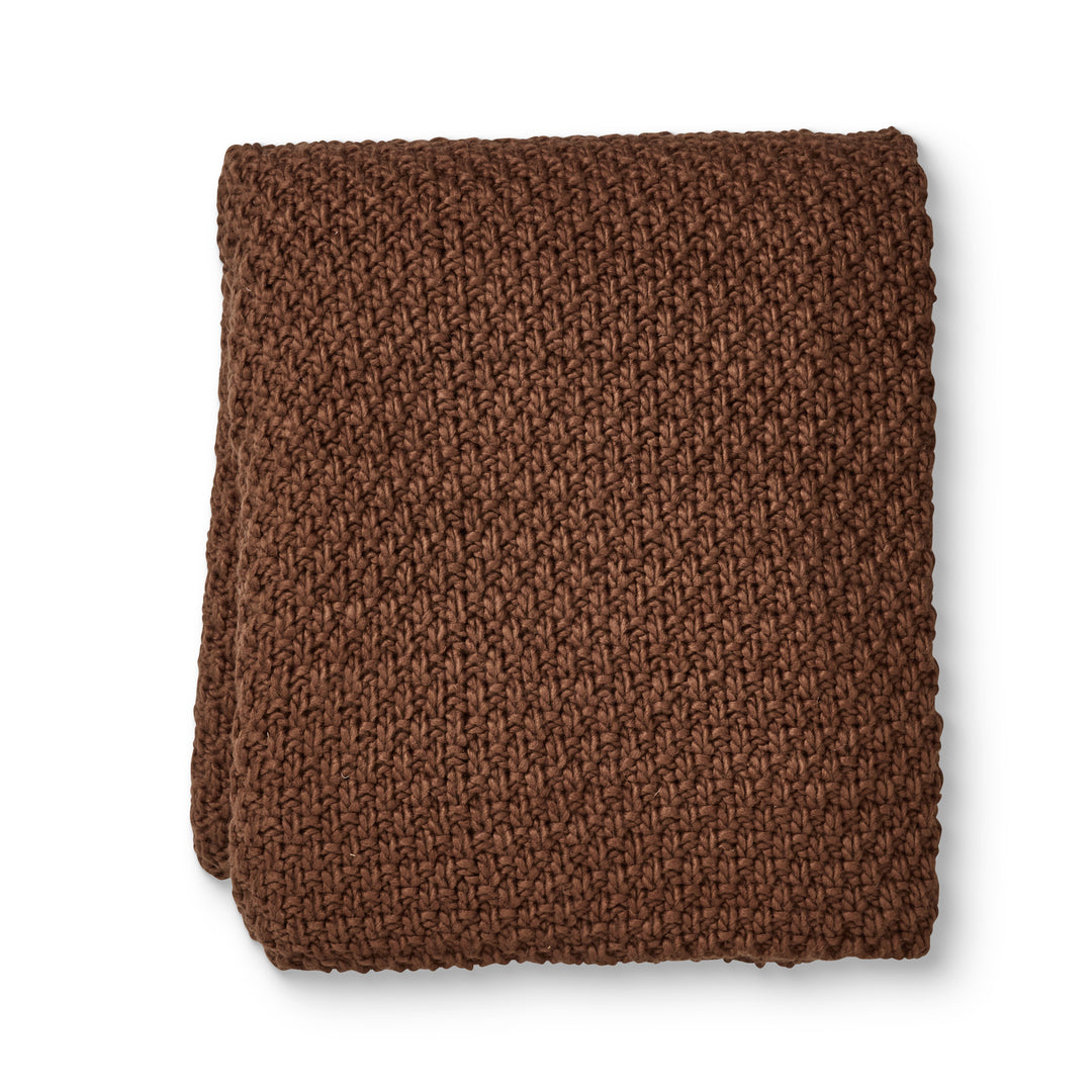 Jarah Chocolate Throw - Madras Link