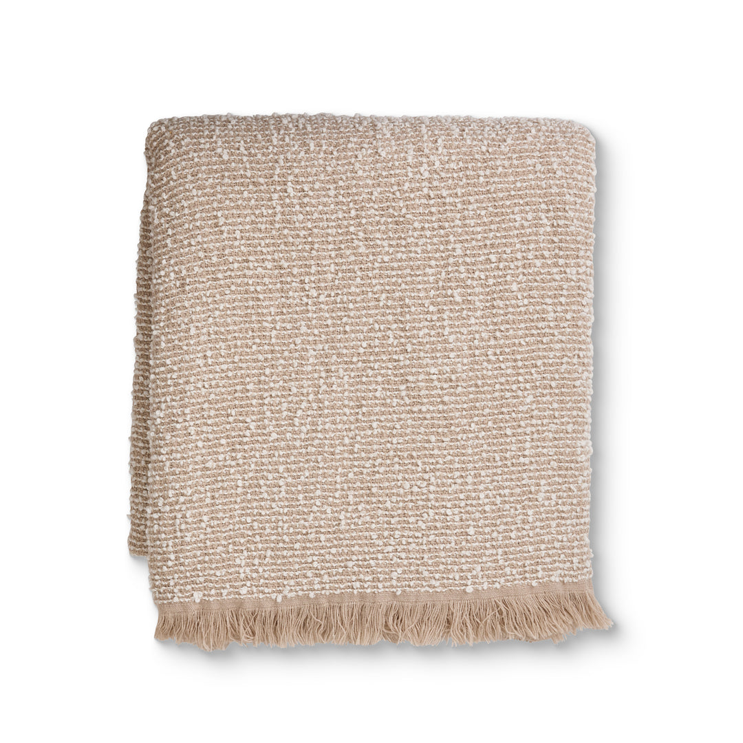 Clara Beige/Cream Throw - Madras Link