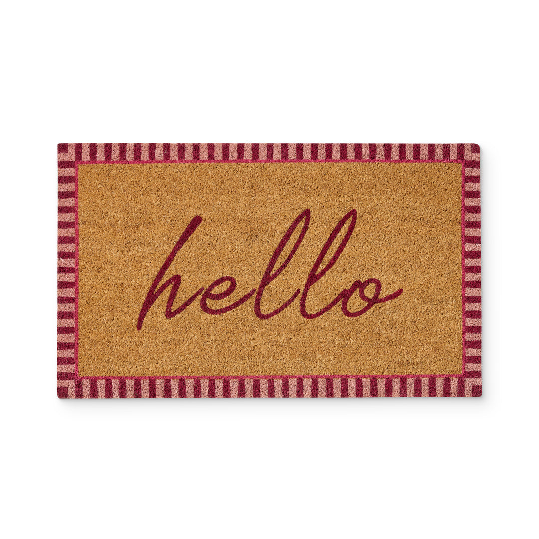 Hello Pink Doormat
