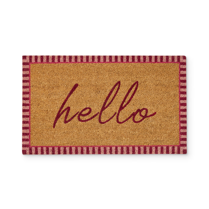 Hello Pink Doormat