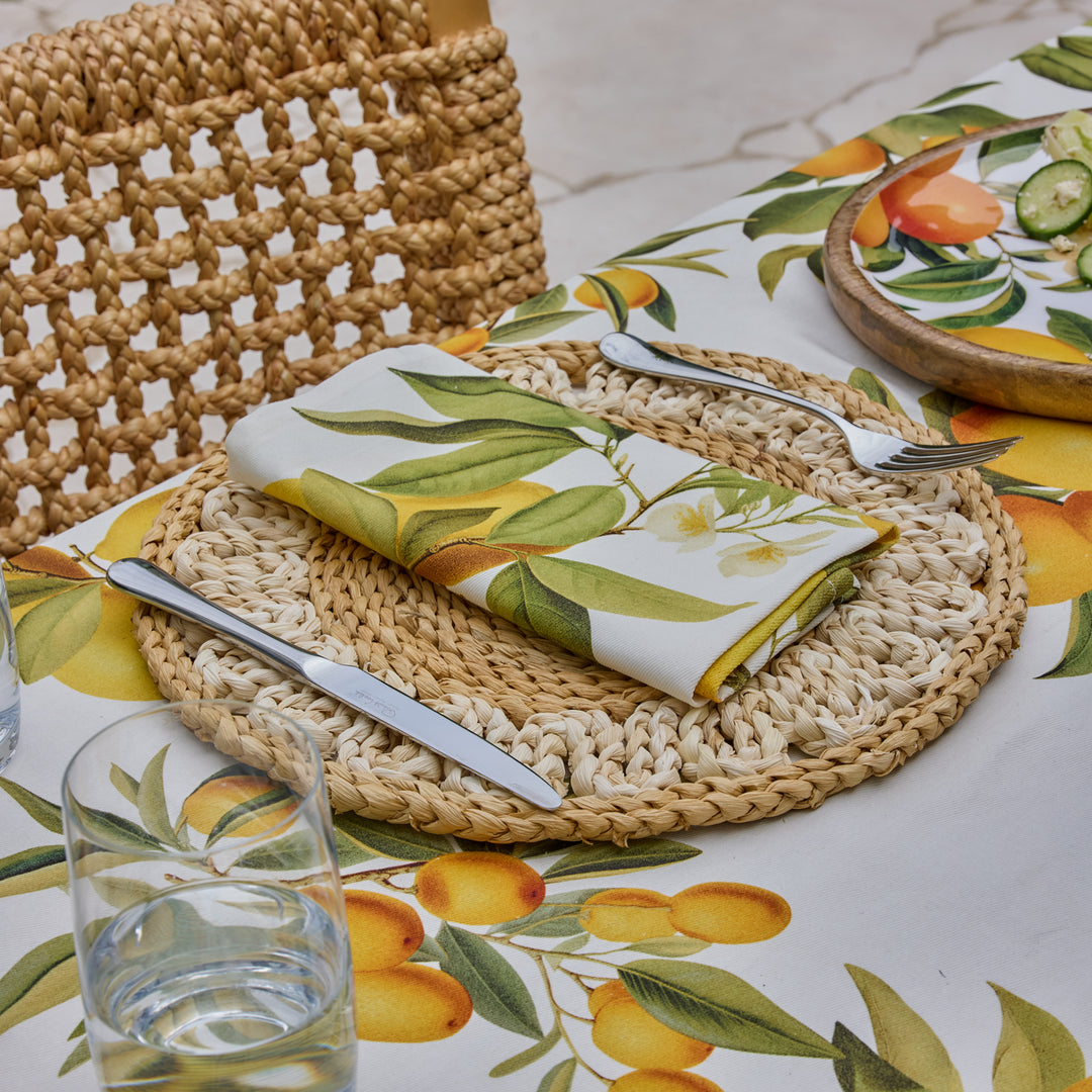 Palma Two-Tone Natural Braided Placemat