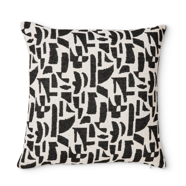 Metro Black Jacquard Cushion