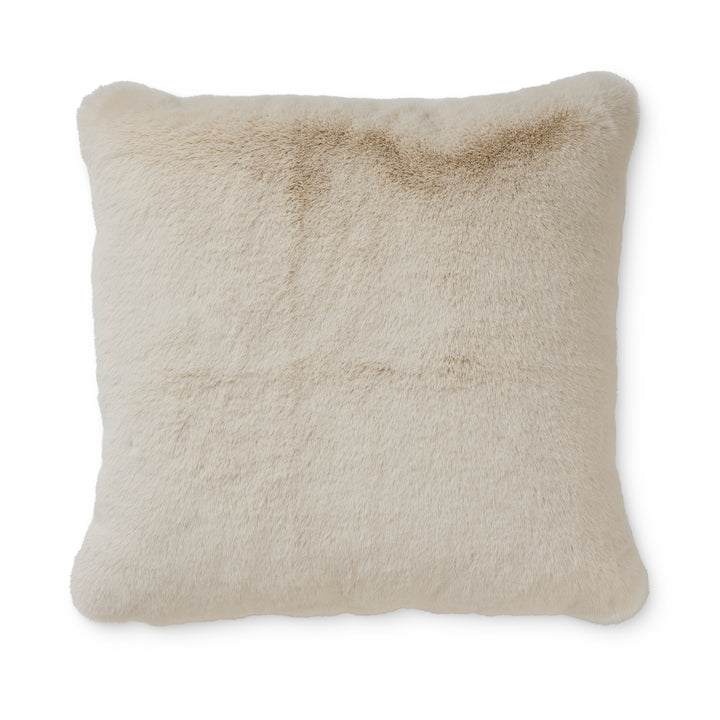 Arctic Cream Faux Fur Cushion - Madras Link