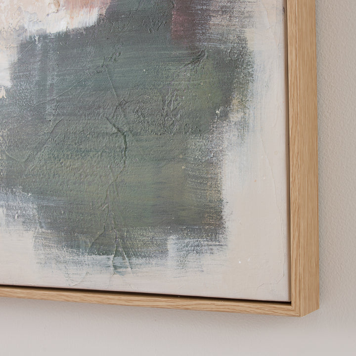 Abstract Rust/Green Wall Art