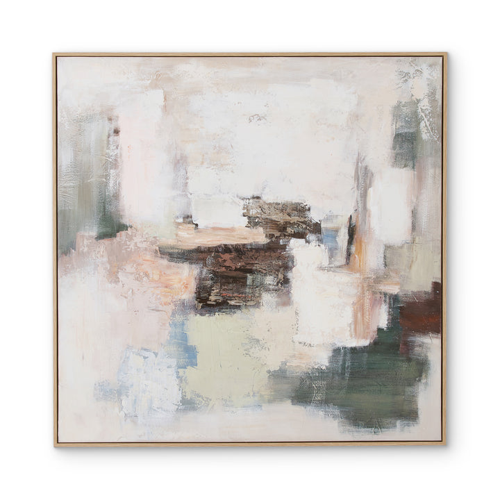 Abstract Rust/Green Wall Art