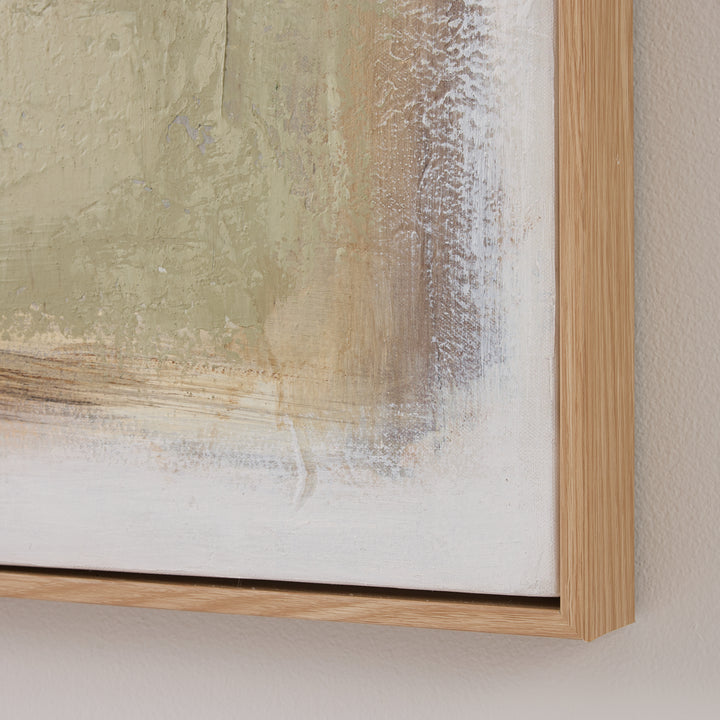Abstract Rust/Green Vertical Wall Art