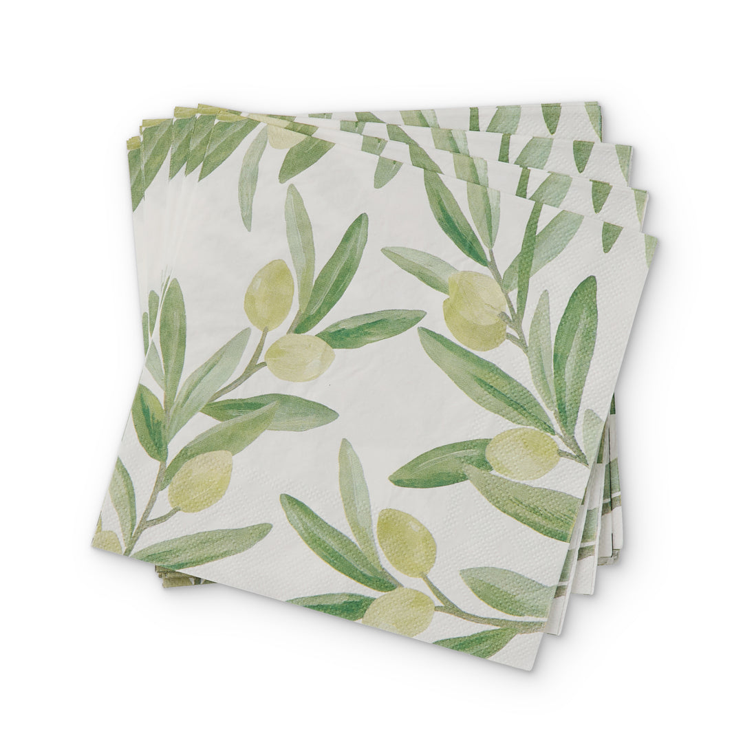 Sicilian Olive Paper Napkin Set