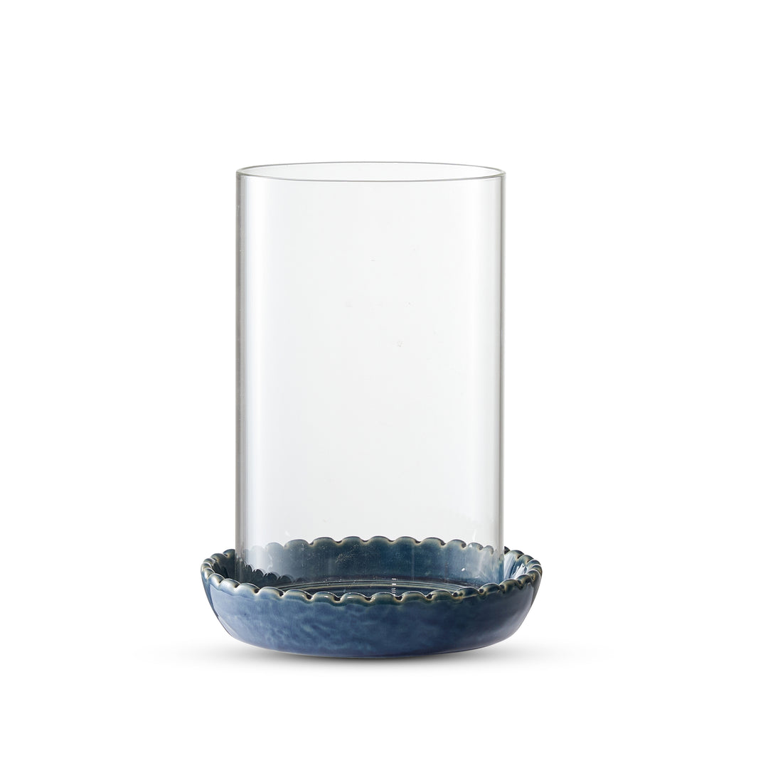 Neve Dark Blue Ceramic Votive Small