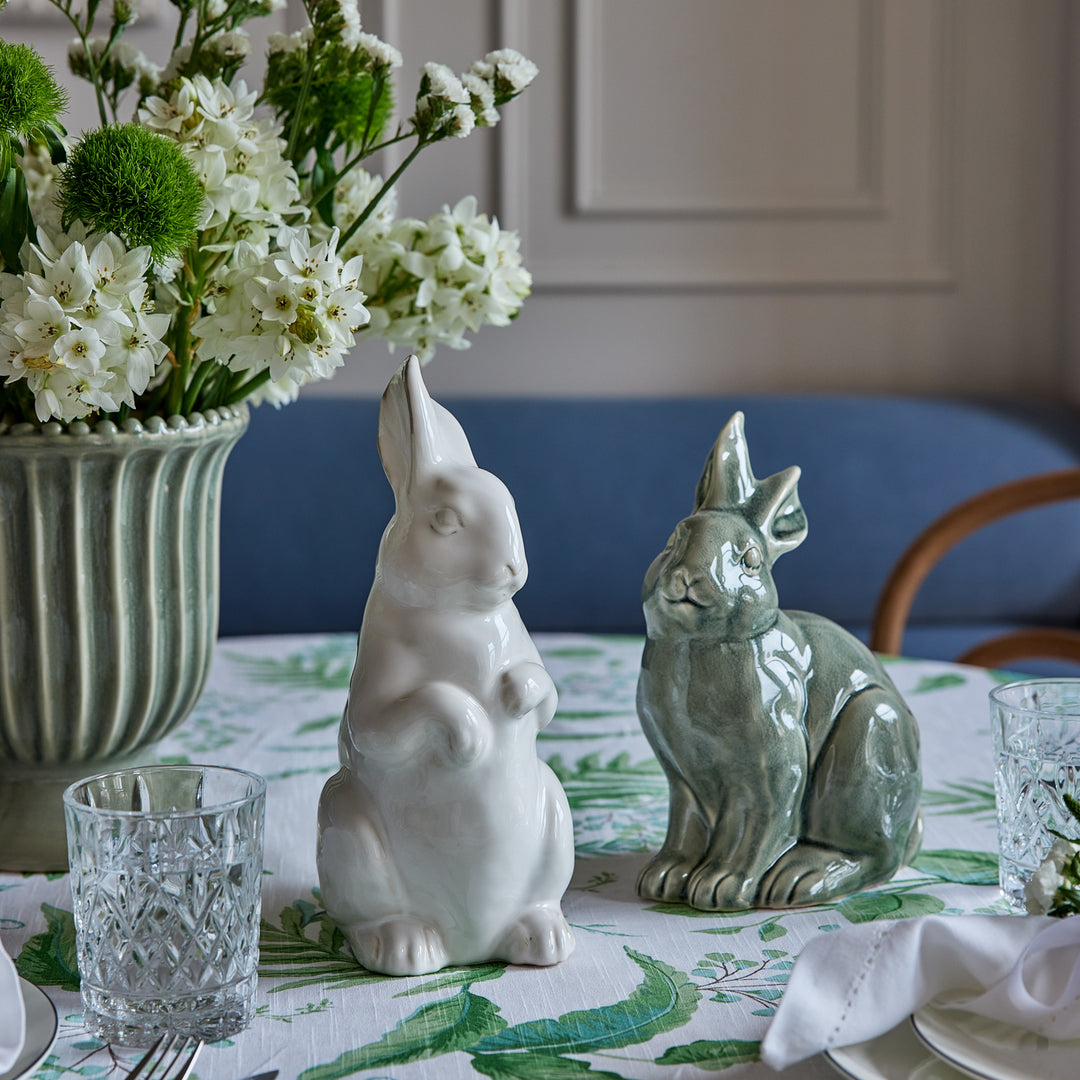 Bunny Sage Green Sitting Decor