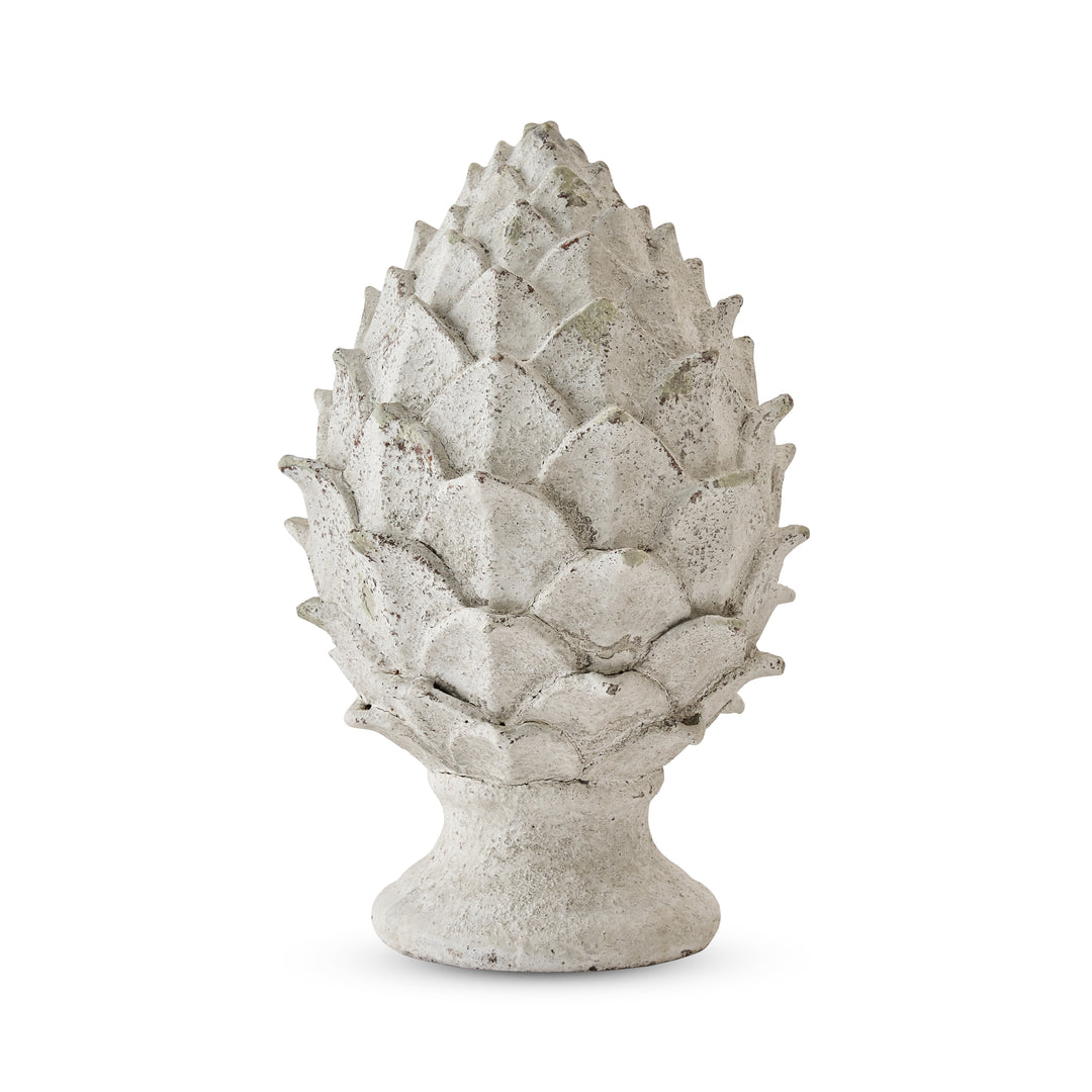 Artichoke Antique White Ornament Large