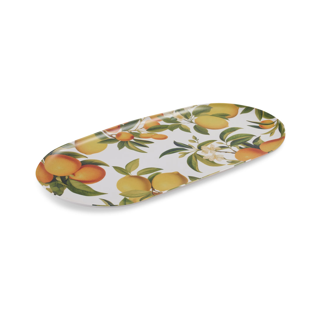 Citrus Grove Melamine Oval Platter - Madras Link