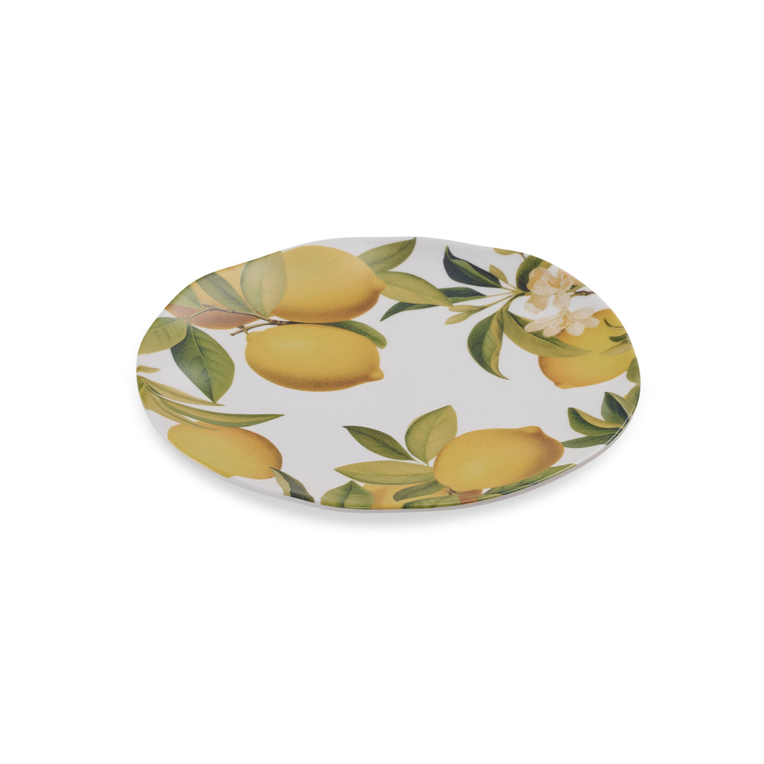 Citrus Grove Lemon Melamine Small Plate - Madras Link